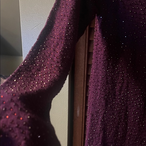 Alice + Olivia Sparkling Purple Long Sleeve Dress - Picture 6 of 6